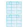 2pcs PVC Dustproof Filter Screen For Midea Air Conditioner Indoor Unit Anti Dust Mesh Replacement Accessories Home Cooling
