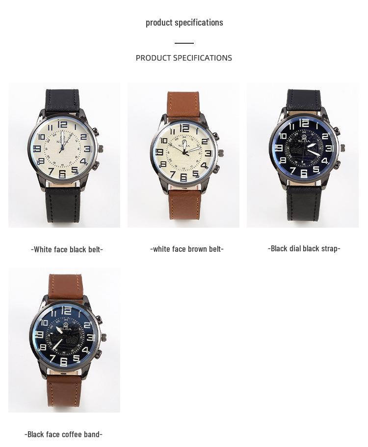 Men’s Retro Digital Quartz Watch: Fashionable Business Belt & Casual Style for Students