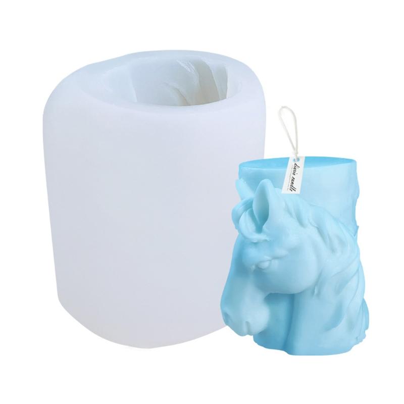 3D Animals Bear Elk Silicone Soap Mold Making Mould Fondant Candy Cake Chocolate Decorating DIY Baking Tools X3UC