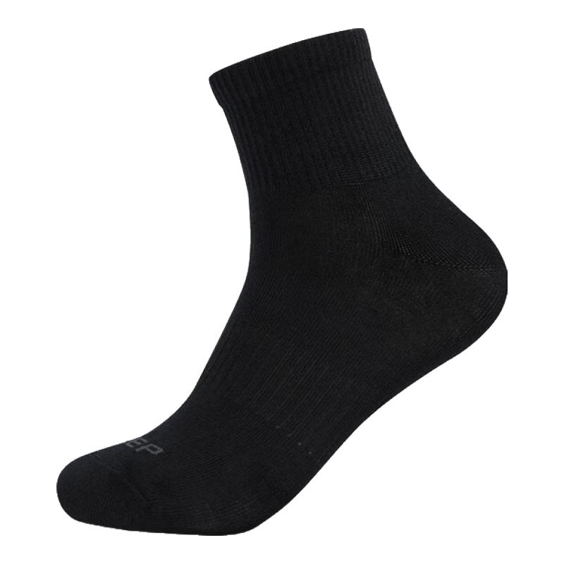 Xtep Men s Sports Flat Mid-Calf Socks (5-Pair Pack) One Size