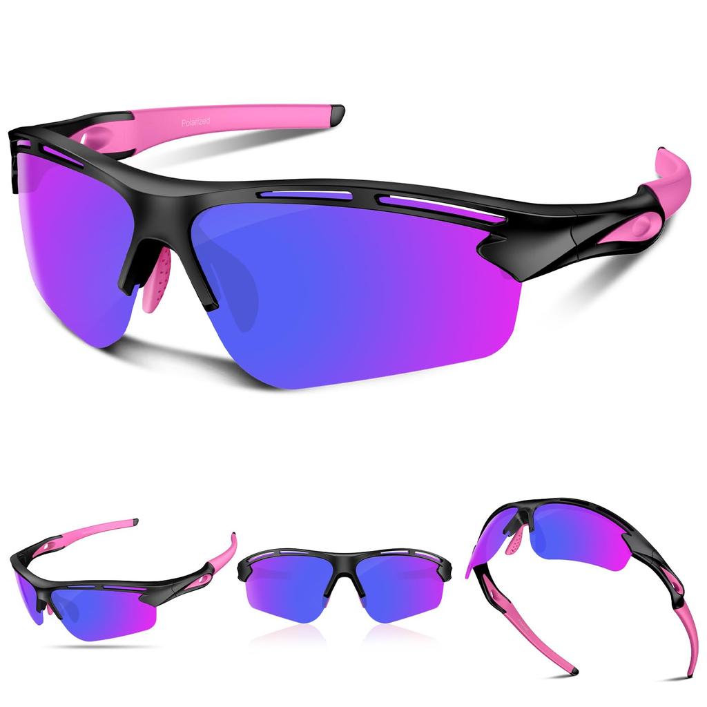 Rosemal Sunglasses for Men and Women, Polarized Lenses, Sports Sunglasses, UV400 Protection, Perfect for Driving, Baseball, Cycling, Fishing,
