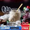 1-3PCS Christmas Elk Glass Cup 8Oz Milk Moose Mug Christmas Reindeer Head Beer Water Cup Xmas Holiday Party Drinkware Cup Gifts