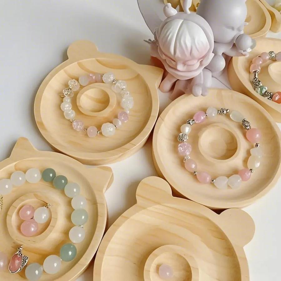 DIY Wooden Beading Design Board Suitable For Jewelry Making Bracelets Necklace Craft Tray Practical Display Bangle Handmade Tool