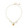 Ocean Series Diamond-encrusted Star Shell Beaded Necklace Female European and American Ins Style Fashion Niche Titanium Steel Necklace