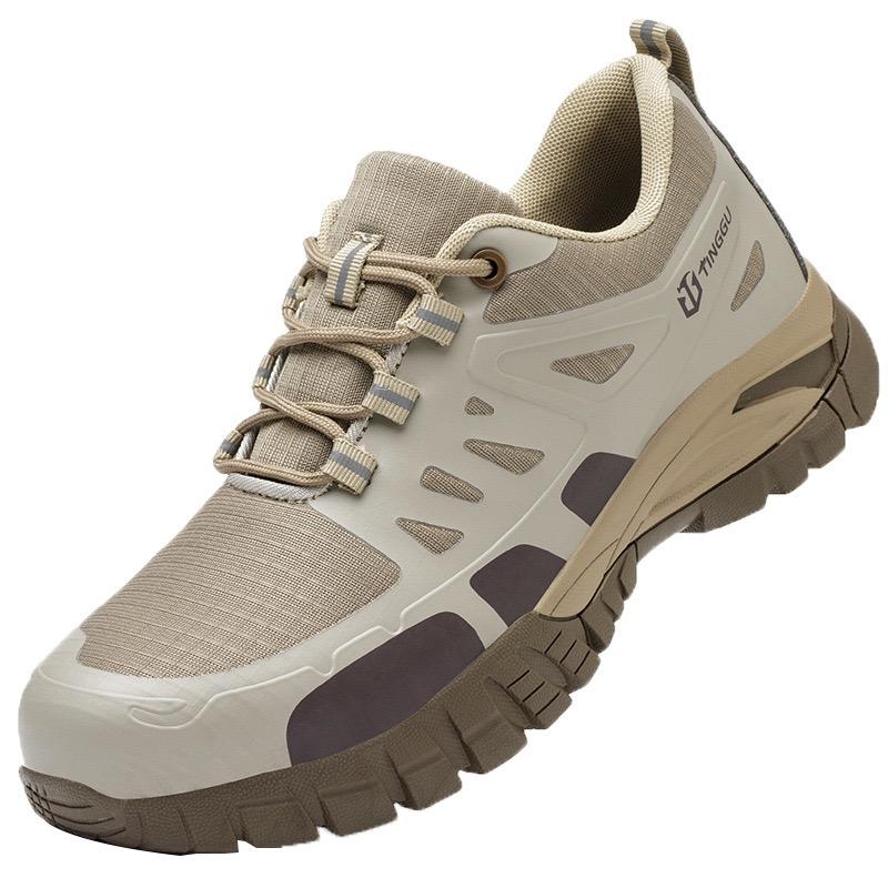 Men's Comfortable Safety Shoes Protective Steel Head Anti-Smash Anti-Stabbing Wear-Resistant Breathable Safety Shoes New