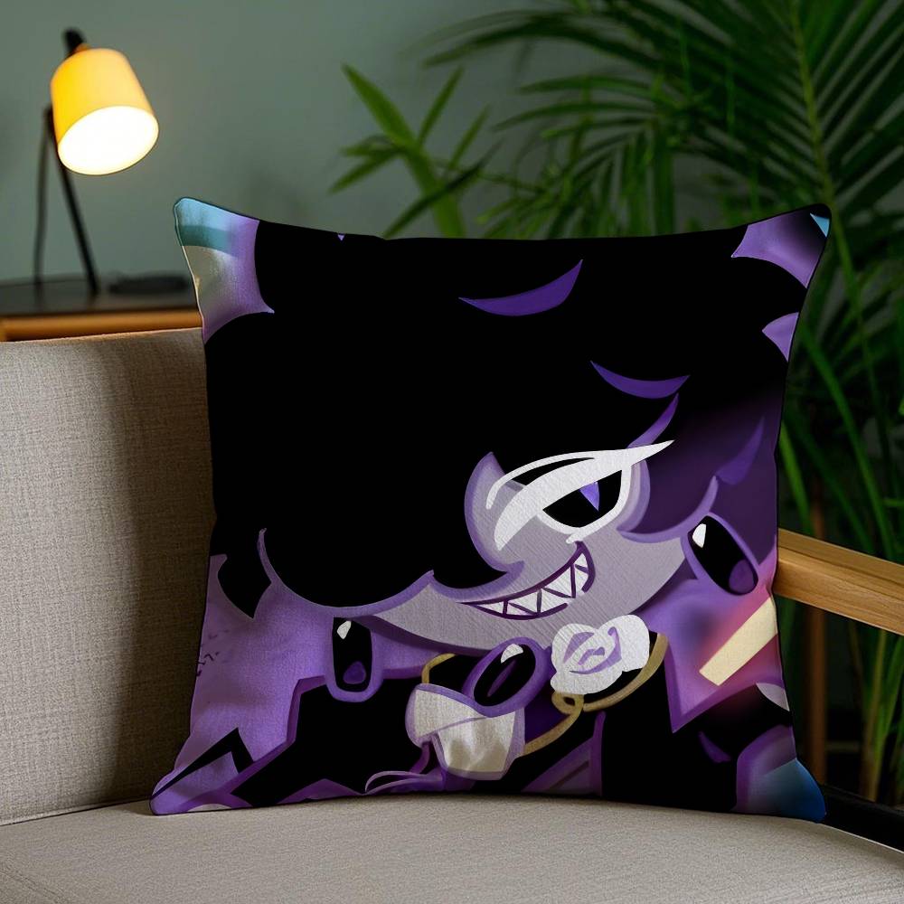Pillow Case Game C-Cookie Run Kingdom Sofa Short Plush Double-sided HD Printing Room Home Office Gift Cushion Cover