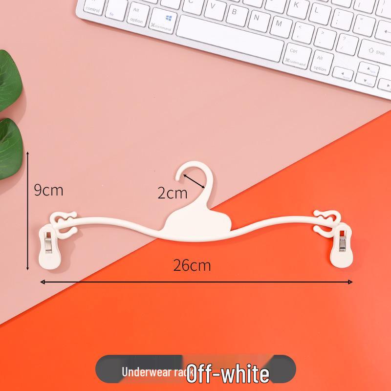 

Нескользящая пластиковая вешалка для бюстгальтеров и трусиков с мягкими резиновыми прищепками для поддержки нижнего белья