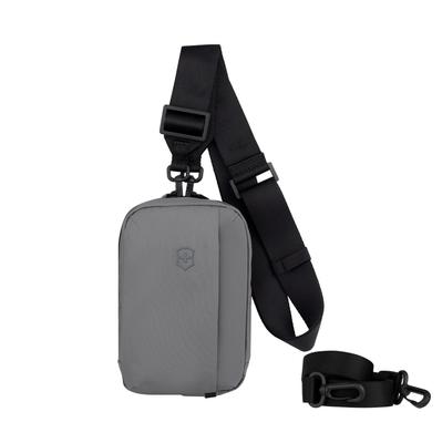 Travel Essentials City Body Bag with Interchangeable Shoulder 653377 Pouch, Bag/Shoulder Strap, Gray,