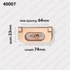 NAIERDI 5 Pieces Concealed Flat Furniture Handle Black Invisible Cabinet Pulls Aluminum Alloy Wardrobe Door Handles
