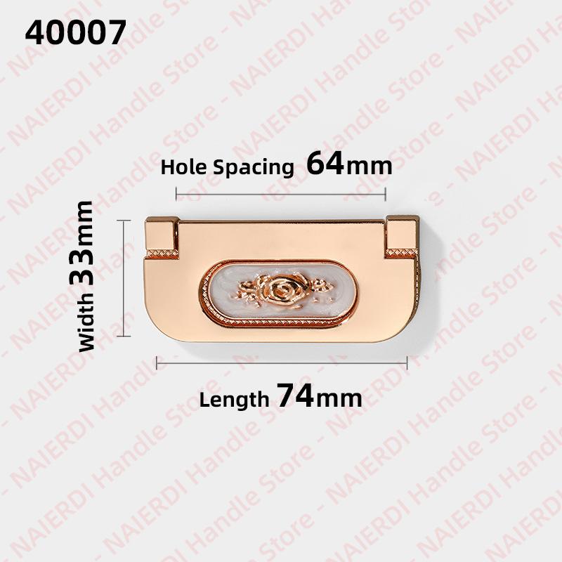 NAIERDI 5 Pieces Concealed Flat Furniture Handle Black Invisible Cabinet Pulls Aluminum Alloy Wardrobe Door Handles