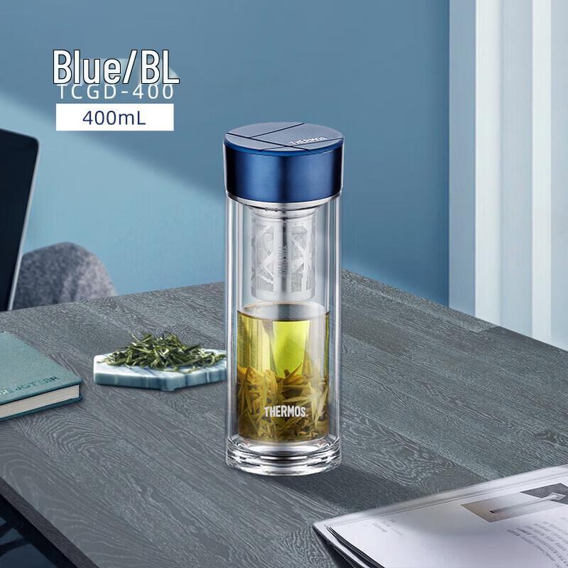 

THERMOS Double-Layer Glass Tea Infuser Bottle