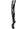 Women High Hoof Heel Boots Platform Zip Over-the-Knee Sexy Fetish Thigh Long Boots