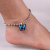 Colorful Rhinestone Butterfly Pendant Anklet for Women – Creative and Stylish Design