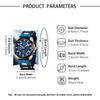 1 Stück Herren Sport Quarzuhr Großes Zifferblatt Armbanduhr Silikonarmband Datum Männlich Business Casual Uhr Geschenk