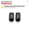 Car Fashion Remote Key Case Cover For Toyota Camry 70 RAV4 Corolla E210 CHR Land Cruiser Prado 150 Prius 50 Keychain Accessories