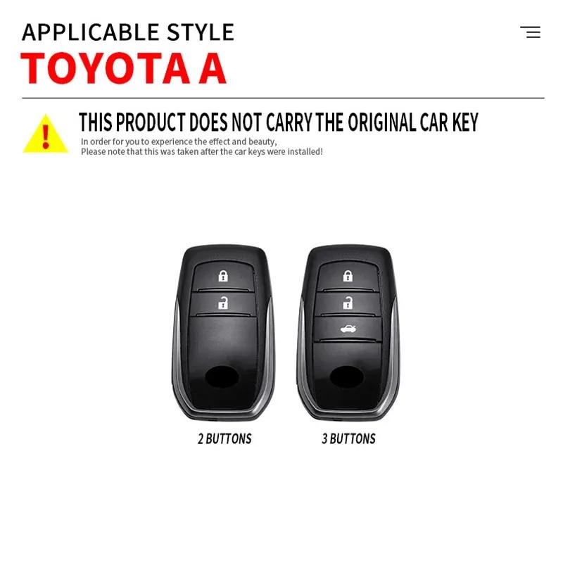 Car Fashion Remote Key Case Cover For Toyota Camry 70 RAV4 Corolla E210 CHR Land Cruiser Prado 150 Prius 50 Keychain Accessories