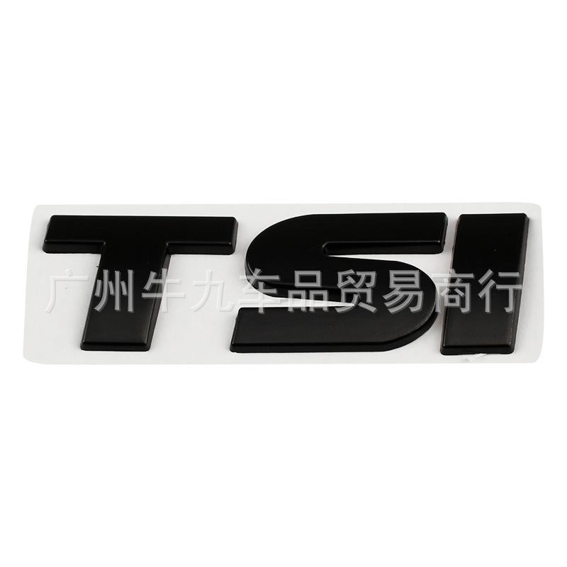 TSI Car Logo Modification Displacement Label Rear Tail Label Car Metal Logo Sticker Car Random Decoration Protective Sticker