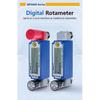 MEMS Digital Rotameter precision thermal gas flow meter MEMS mass flow meter LCD display adjustable RS485 panel mount