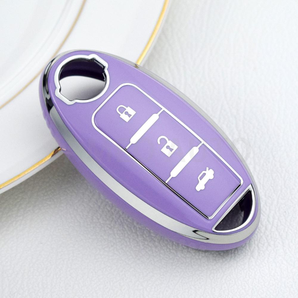 3 Buttons Protect Cover For NISSAN Maxima Altima Versa Sentra Sunny Sylphy Teana Qashqai X-Trail Juke TPU Car Key Shell Case Fob