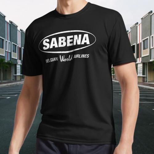Sabena Belgian World Airlines Vintage Logo Active T-Shirt Funny Size S to 5XL