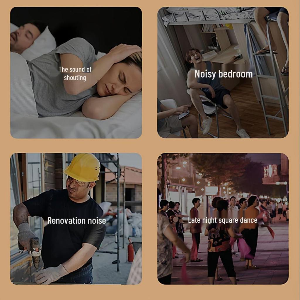 Speciální nabídka pro nováčky: Maska na spaní a špunty do uší - Potlačení hluku, Zvukotěsné, Zatemňovací