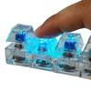 4/9 Tasti Tester Meccanico per Asse Tastiera LED Tasto Tastiera Giocattolo Antistress Fai da Te Pulsante Fidget Keycap Portachiavi Fidget Giocattoli Regalo