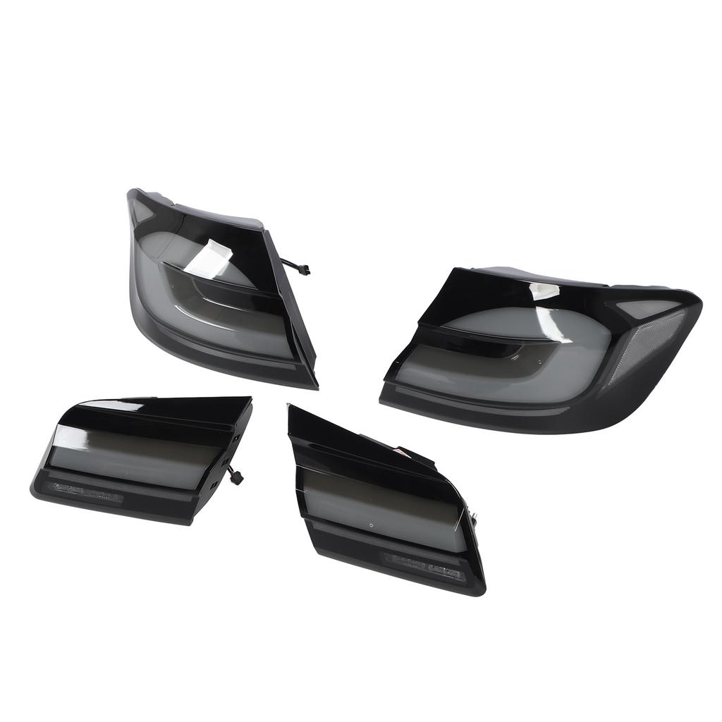 G30 LCI Look LED Tail Lights Rear Lamp Smoked White for 5 Series F10 Sedan M5 2010 to 2016