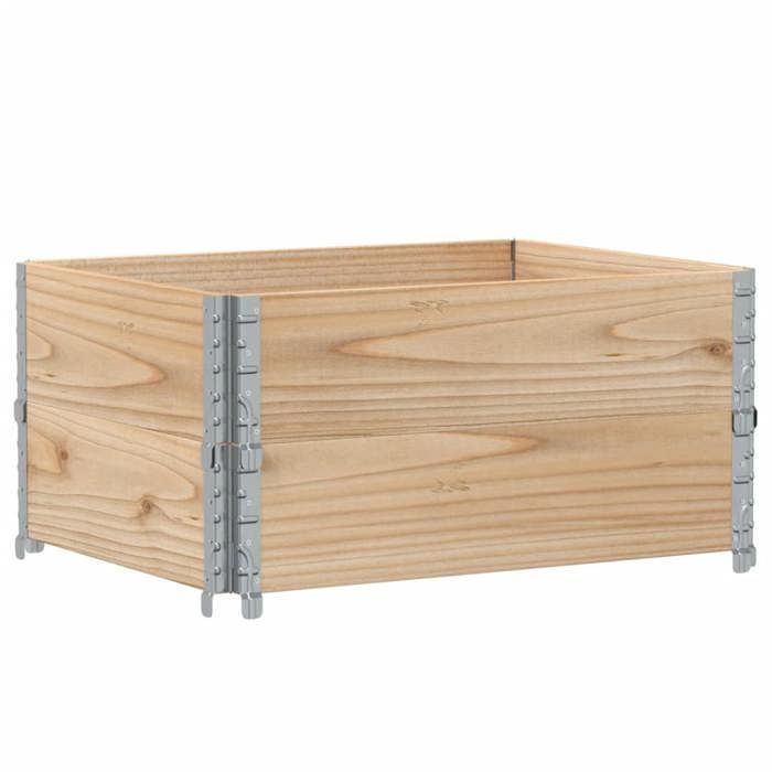 VidaXL Jardinière 80x60 cm bois de pin massif, jardinière d'extérieur, bac à fleurs, bac à tomates, jardinière de terrasse, 3295839