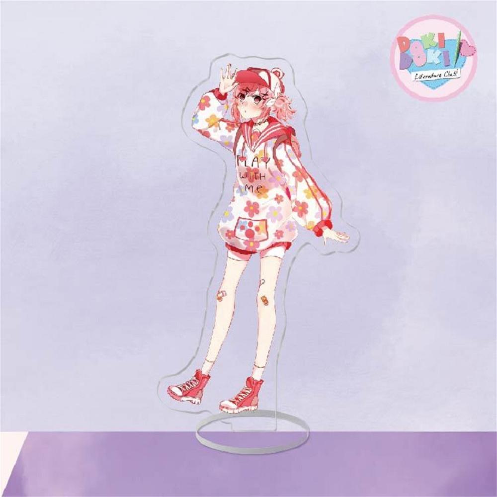 Japan Anime Doki Doki Acrylic Stand Model Hot Figure Cosplay Plate Holder Topper Birthday Fans Christmas Desk Decor Plate Gift