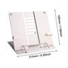 Book Stand with Page Clips Decor Tabletop Rack for Recipes Textbooks Kitchen