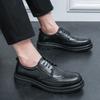 Dress Brock Leather Shoes British Fashion Business Men's Shoes Versatile Wedding Leather Shoes Leleathershoes