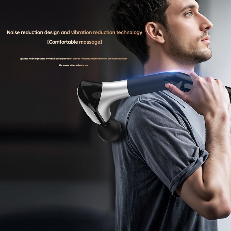 Multifunctional Muscle Relaxation Long-handle Massage Gun Remission Deep Tissue Percussion Body Electric Massage Gun