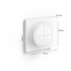 Télécommande tap dial switch - philips hue - blanc - contrôle plusieurs pièces - compatible alexa - intérieur