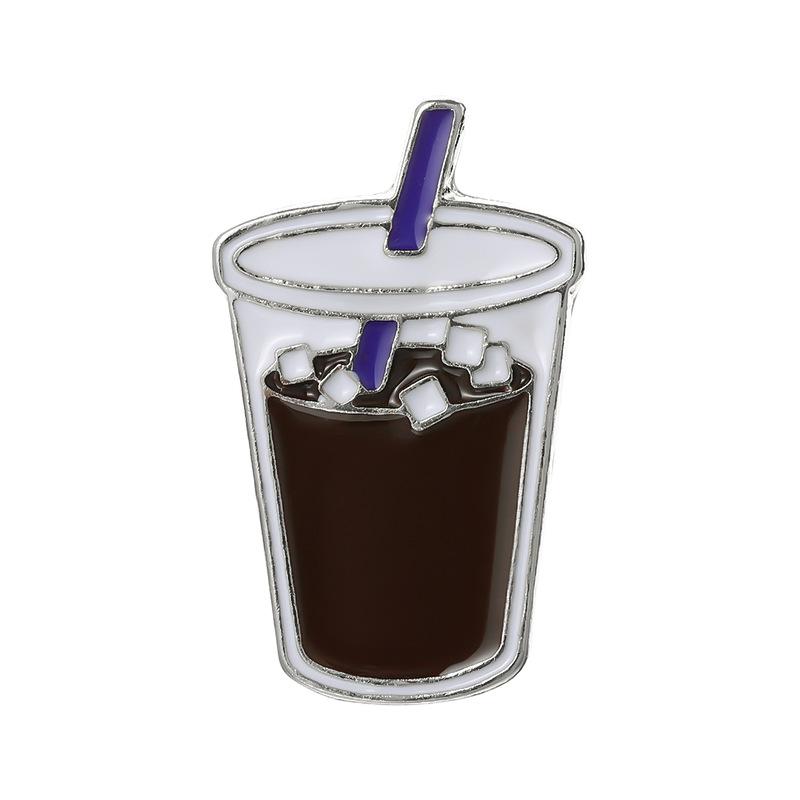 Coffee Maker Enamel Brooch Coffee Bean Grinder Coffee Kettle Cup Bag Barista Badge Punk Lapel Coffee Collection Pin Jewelry Gift