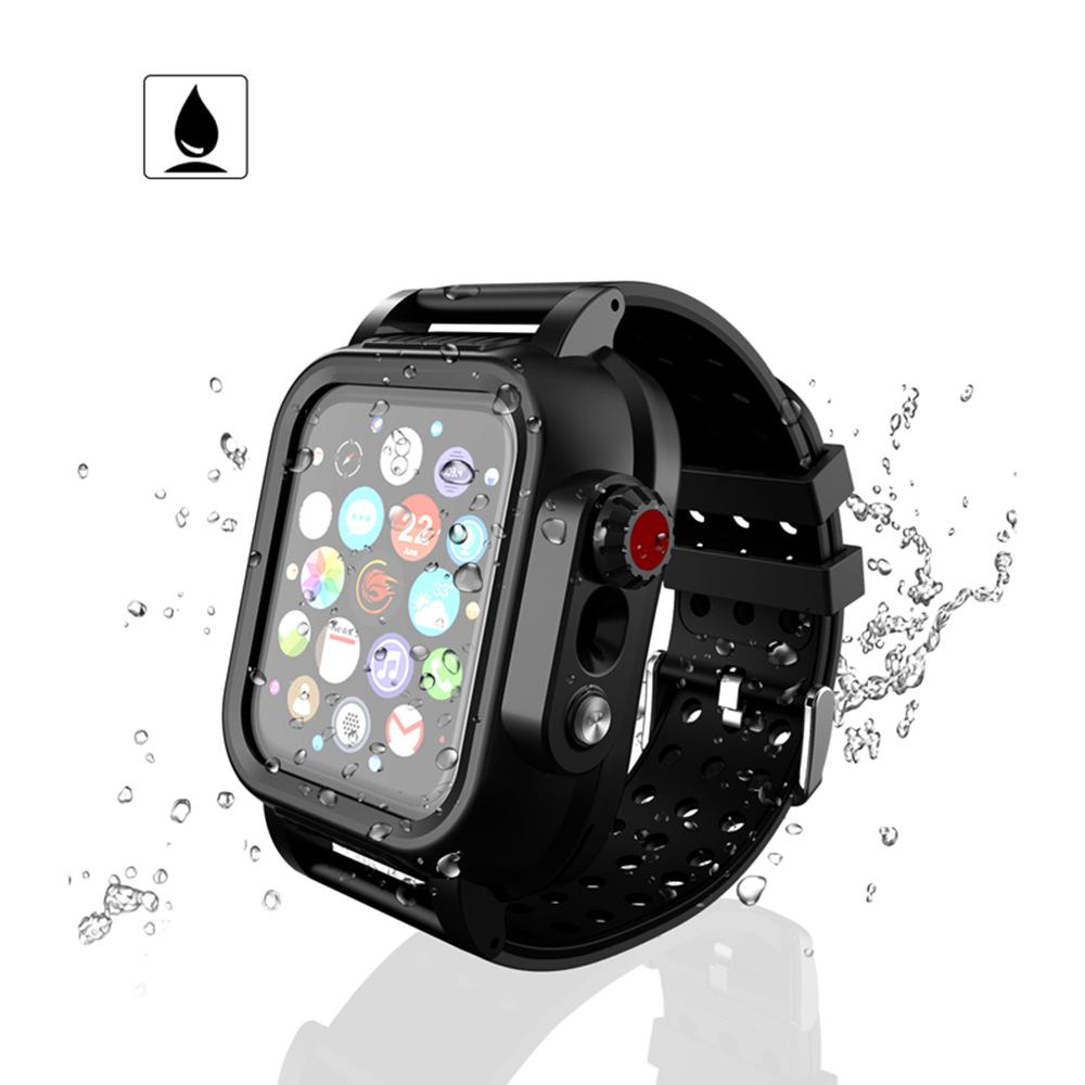 Custodia Impermeabile ShellBox IP68 per Apple Watch 8 7 6 5 4 SE 45mm 44mm 42mm 40mm Cover Corazzata Subacquea Nuoto Sport Esterno Anti-caduta