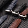 19mm 20mm 21mm 22mm High Quality Genuine Leather Watch Strap For Omega 007 Seamaster 300 Business Clasp Accessories
