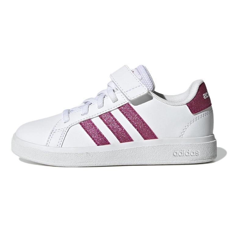 (PS) adidas Grand Court 2.0 White Team Real Magenta Kids GX7159 EU 28.5