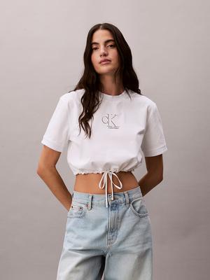 Kaelbinkeullainjin Women'S Cooling Jersey Tie-Waist Crop Short Sleeve T-Shirt 47F231G Yaf