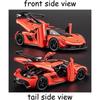 1/32 Koenigsegg Jesko Toy Cars Model Orange Alloy Collectibles Die-cast Vehicles with Sound and Light