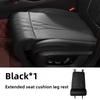 All Season Universal New Car Seat Leg Support Extended Suede Leather Seat Extended Leg Pad for Driver Memory Foam Seat Pad