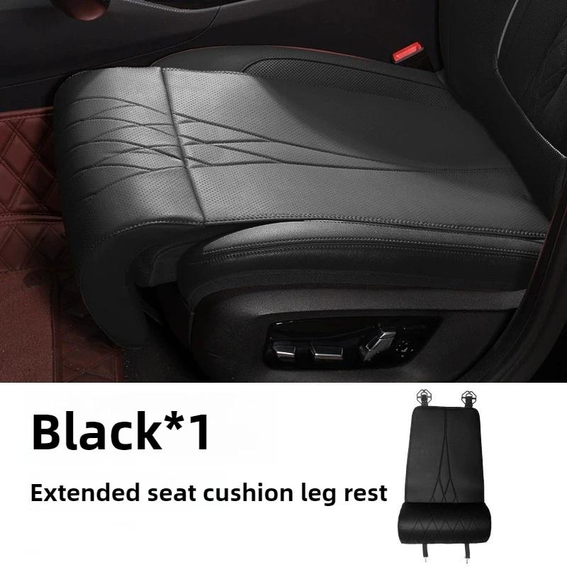 All Season Universal New Car Seat Leg Support Extended Suede Leather Seat Extended Leg Pad for Driver Memory Foam Seat Pad