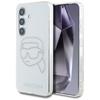 Karl Lagerfeld Rhinestones Karl Head Logo Case For Samsung Galaxy S25 Transparent