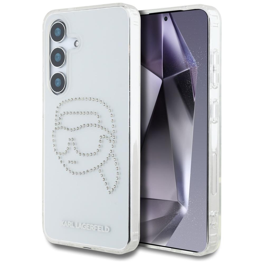 Etui Karl Lagerfeld Rhinestones Karl     Head Logo Do Samsung Galaxy S25 Przezroczysty