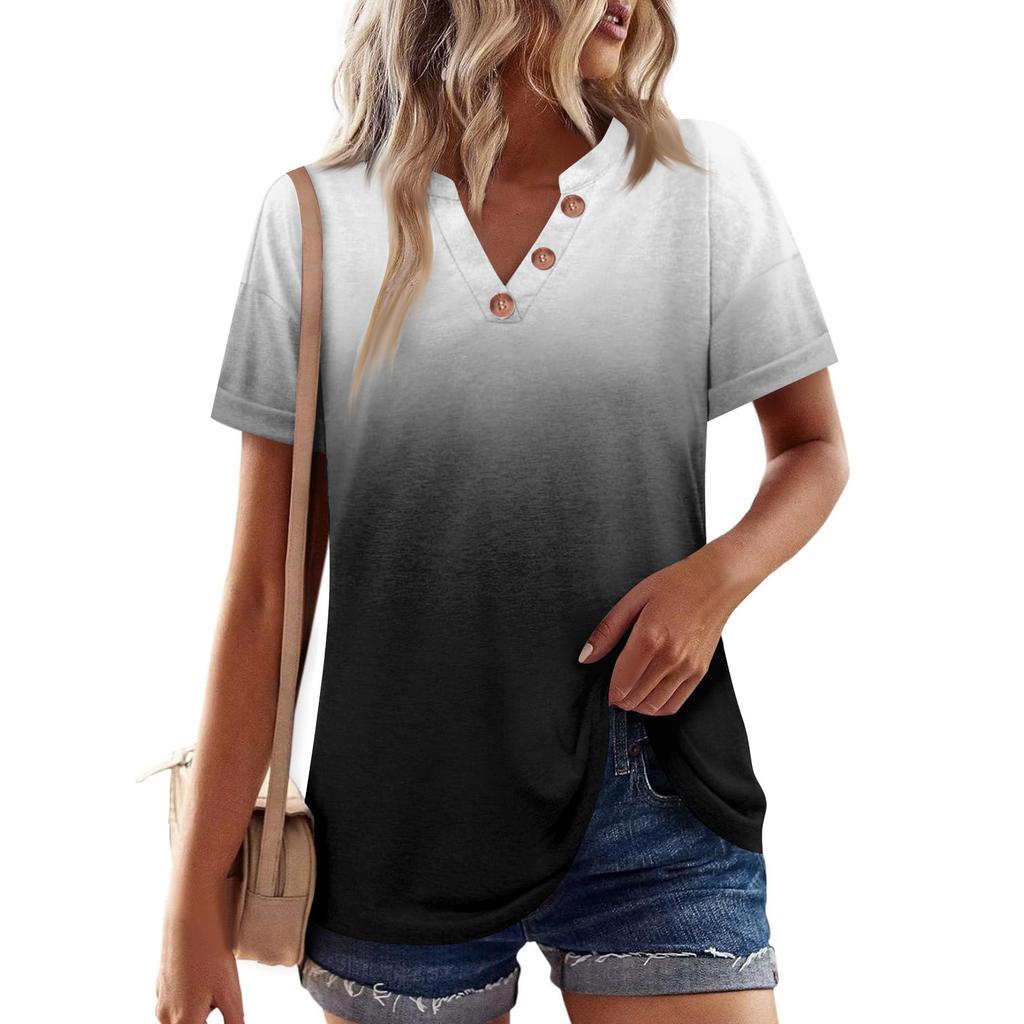 Topuri de vară pentru damă, ocazional, cu mânecă scurtă, cu decolteu, cu pliuri largi