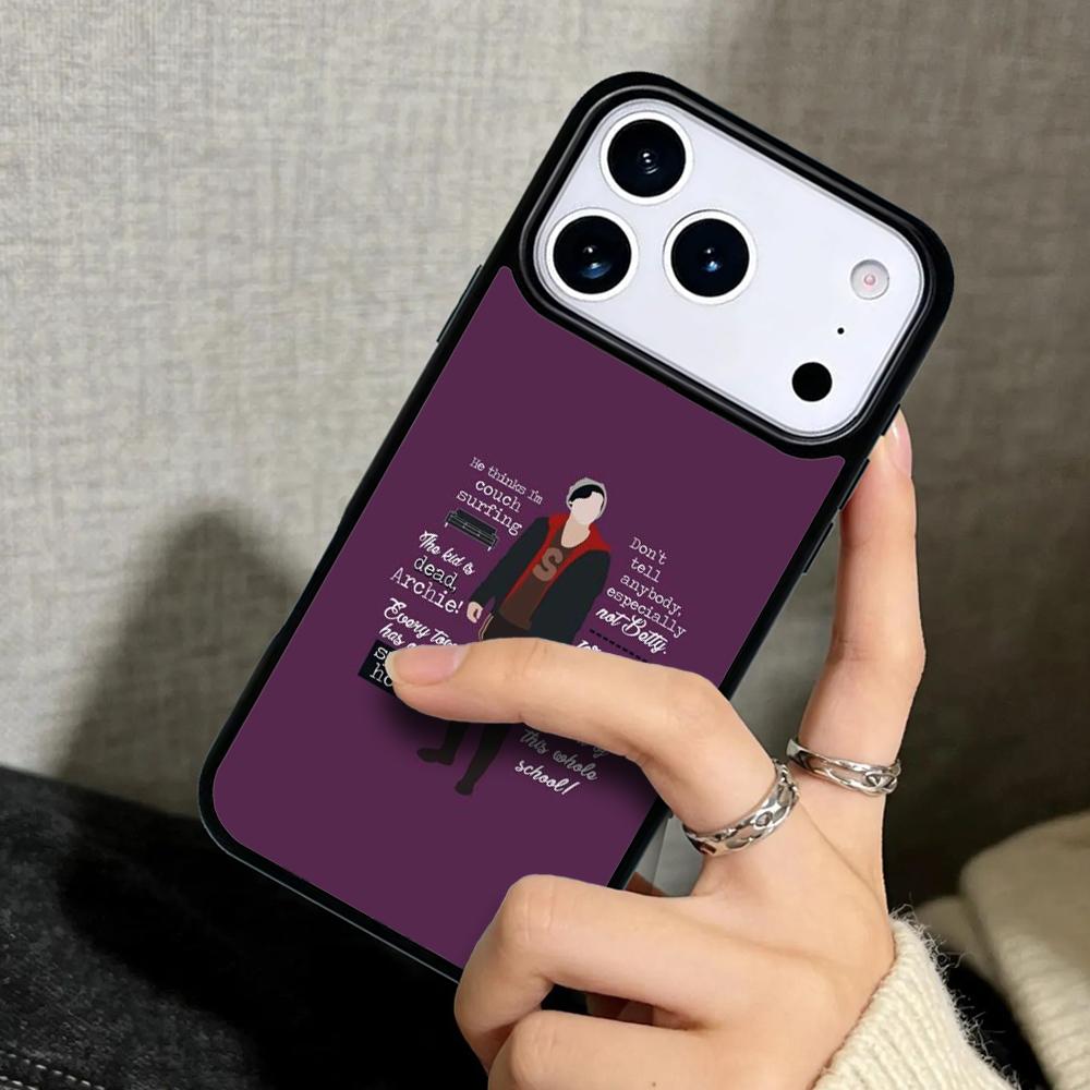 Capa Case for iPhone 17 Air 16 Pro Max 15 Plus 11 13 Mini 14 12 Back Phone Cover Jughead Cole Sprouse