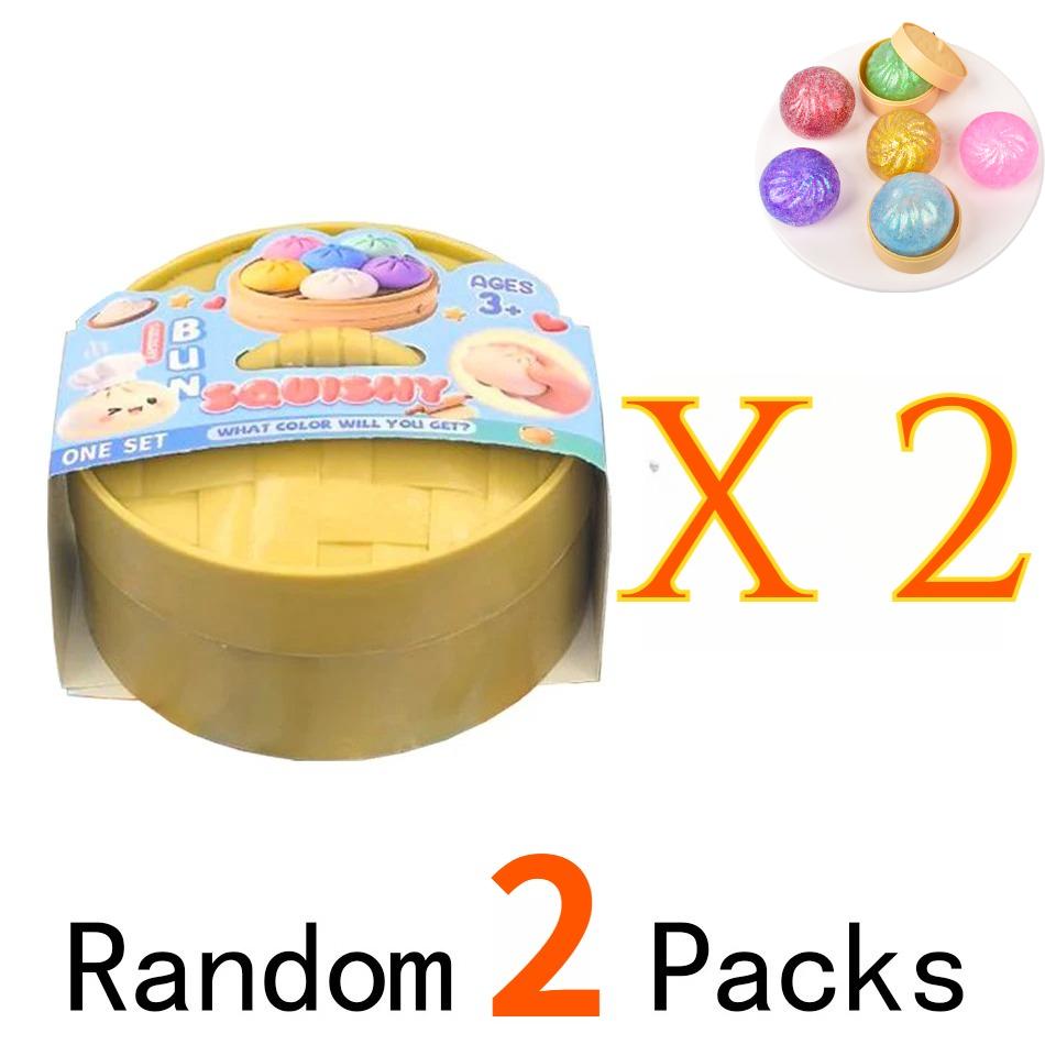 

Colorful Dumpling Squishy Gifts Ornament Slow Rebound Soft Pinch Baozi Desk Accessiories Antistress Fidget Toy Dumpling Squishy