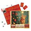 1000Pcs/Set Christmas Jigsaw Puzzle Advent Puzzle 2025 24 Days Educational Puzzle Xmas Countdown Calendar Decoration Holiday Party Gift