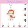 Cute Genshin Impact Key Chain Anime Cartoon Kawaii Keyring Pendant Acrylic Gift