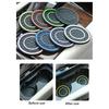 Car Water Cup Holder Pad Honeycomb Texture Embeded Non Slip Mat Universal Automotive Bottle Holder Insert Mat 2.75in