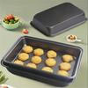 Rectangular Cake Pan Deep Baking Sheet Nonstick Coating Bakeware Roasting Tray for Toaster Oven Kitchen Turkey Pan